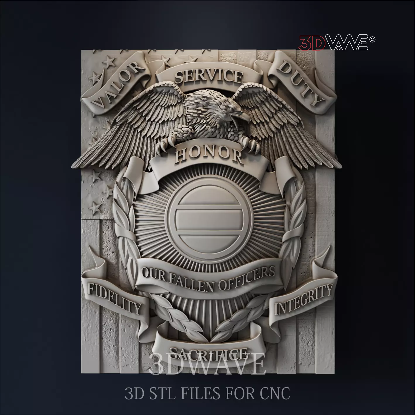 VETERAN WALL DECOR 3D print model_0