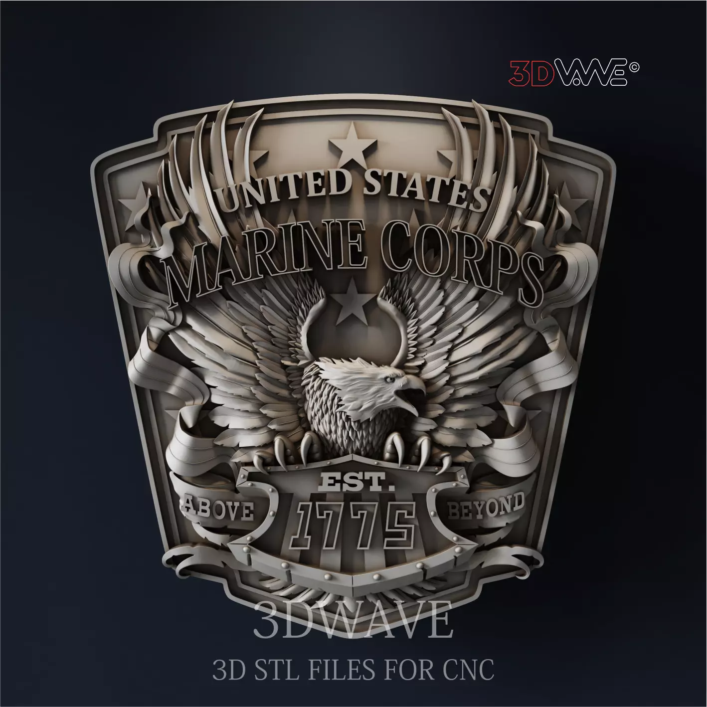 USMC WALL DECOR 3D print model_0