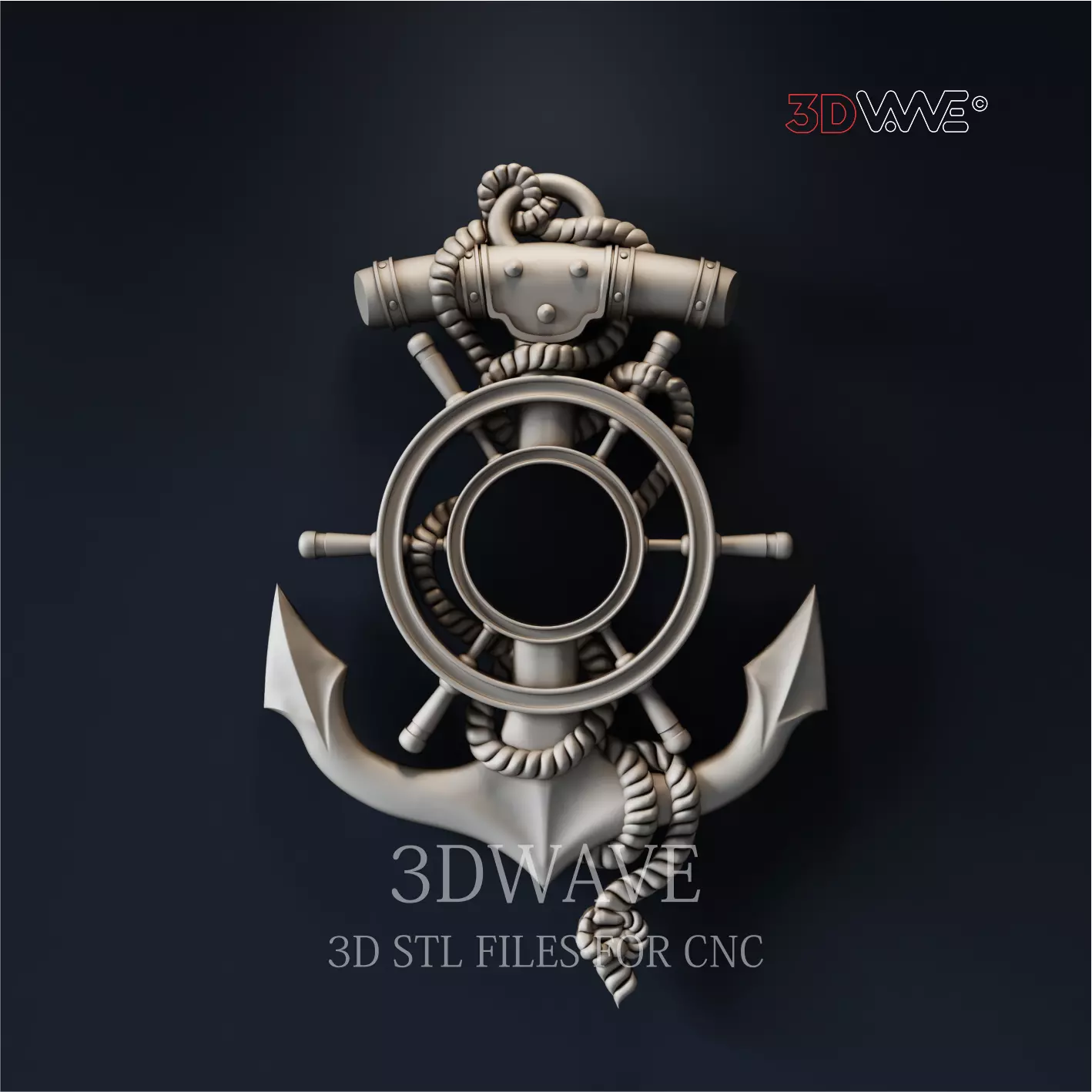 WALL CLOCK ANCHOR  3D print model_0
