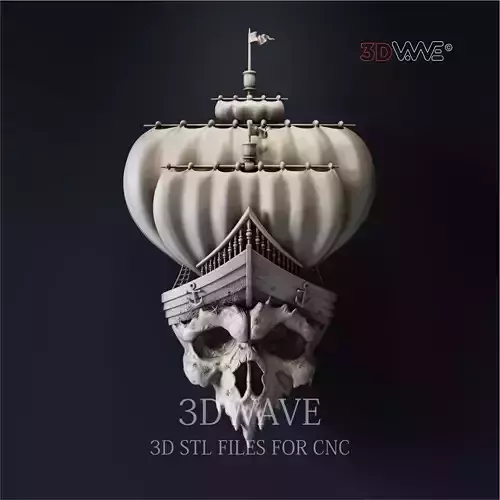 PIRATE GHOST SHIP 3D print model
