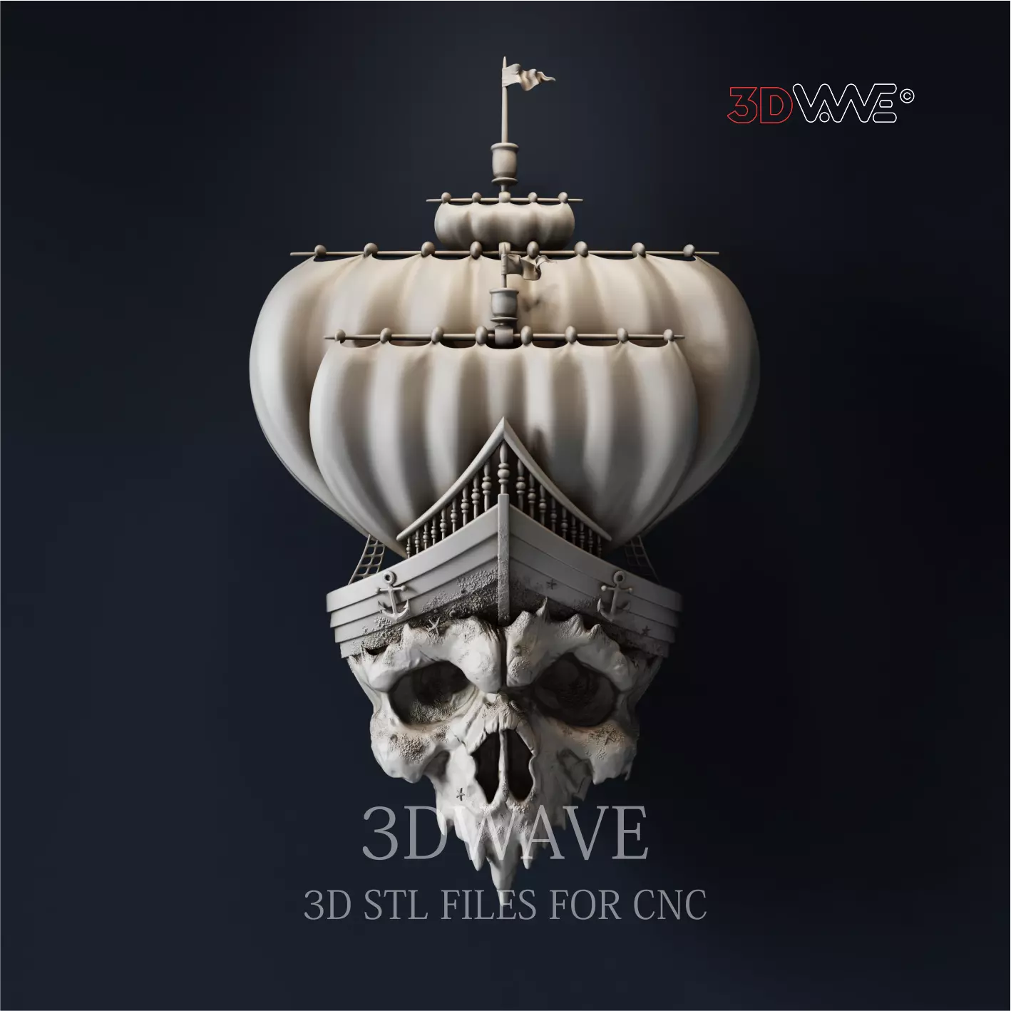 PIRATE GHOST SHIP 3D print model_0