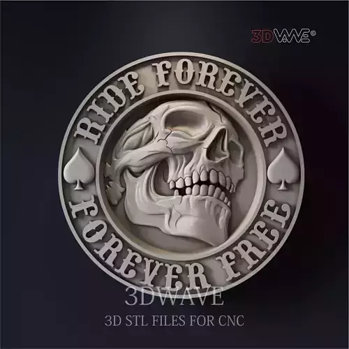 BILER SKULL BADGE 3D print model