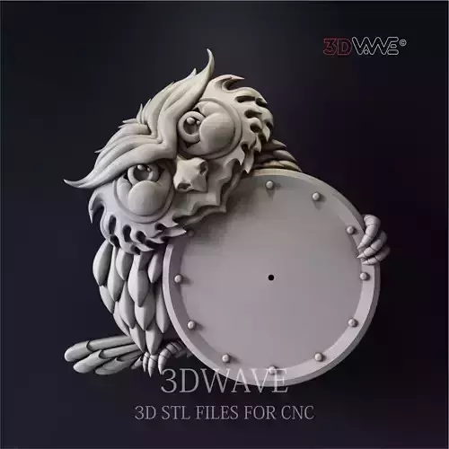 OWL WALL CLOCK