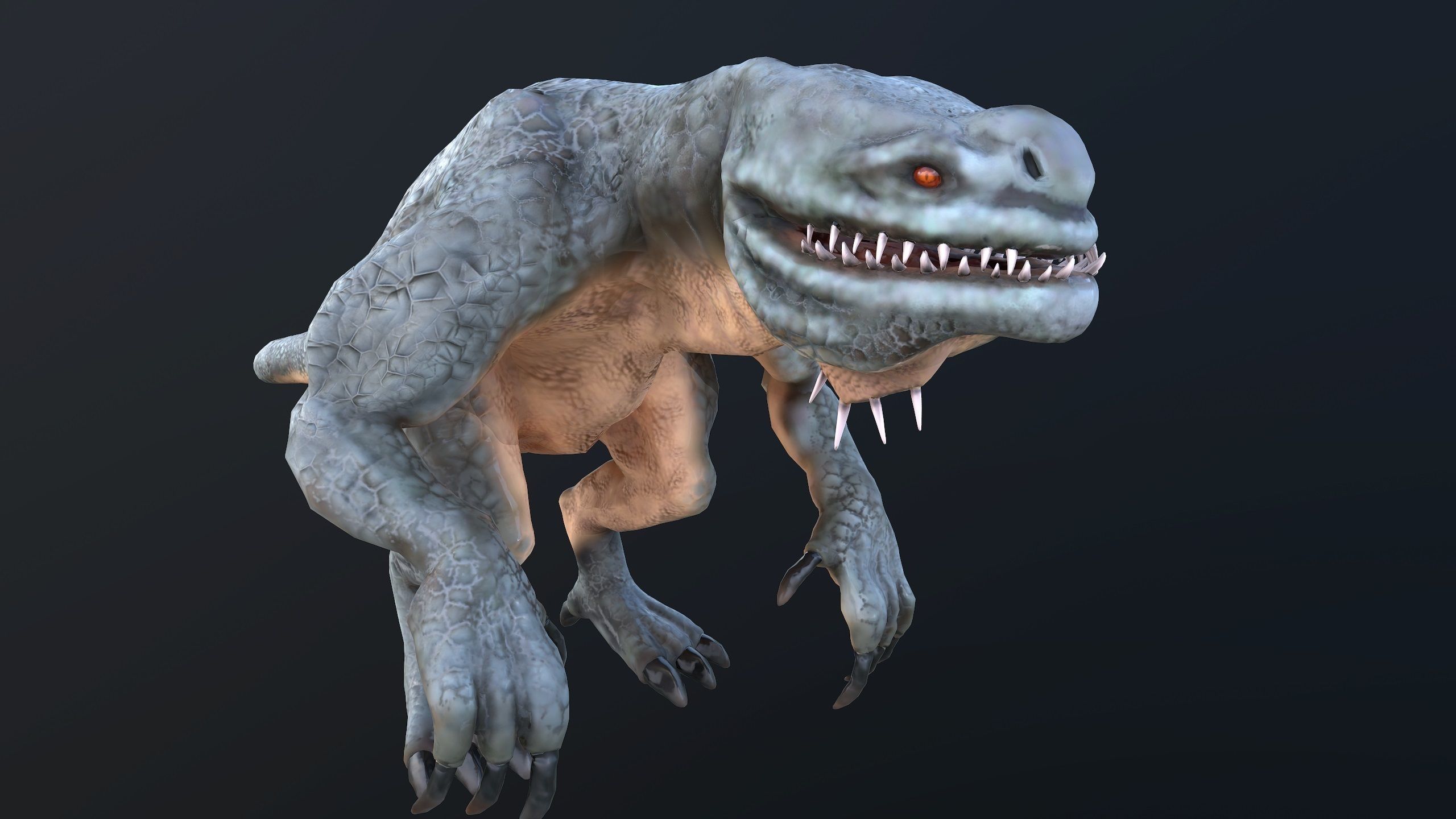 Monster Rex Low-poly 3D model_11