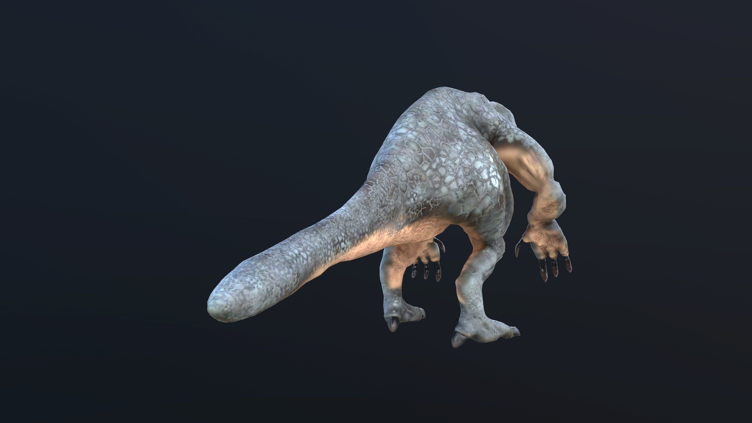 Monster Rex Low-poly 3D model_6