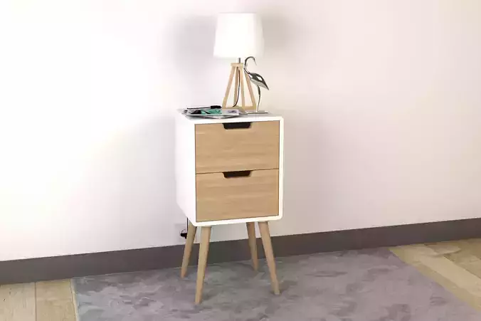 Bedside Table - Set Decoration Bedroom 04