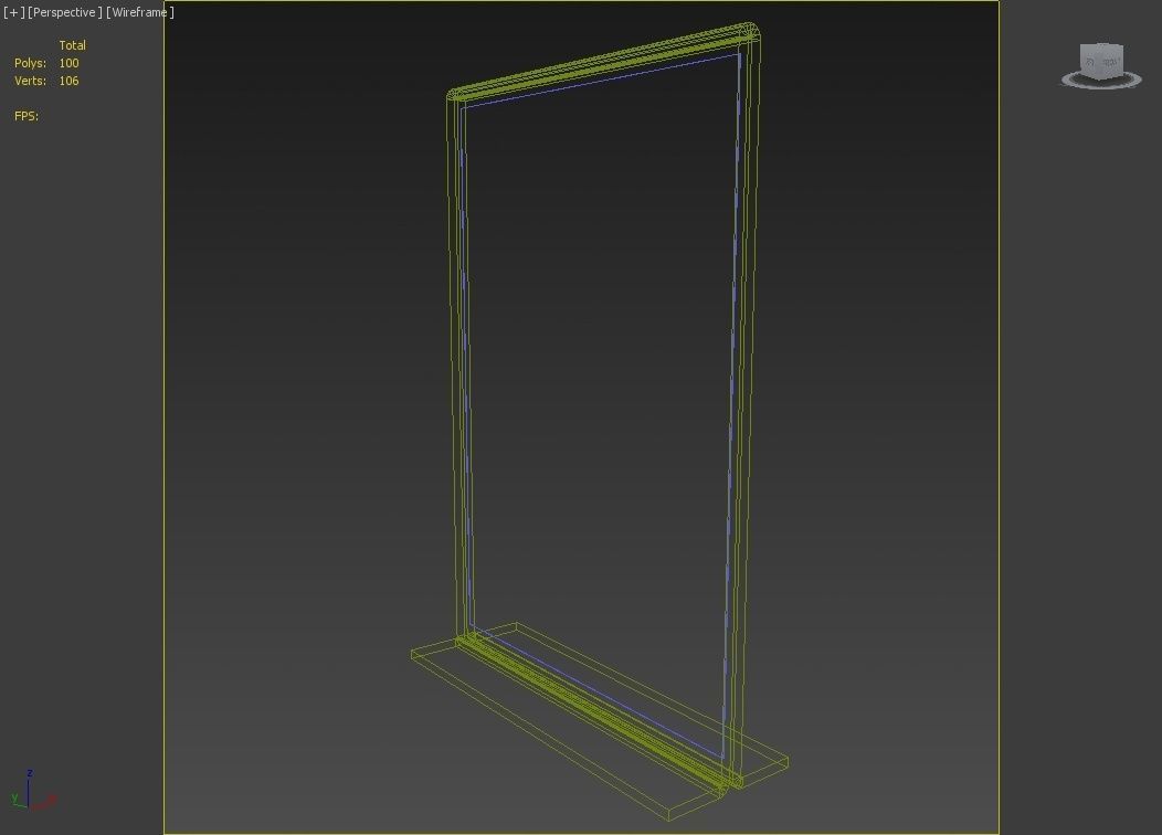 Tabletop Menu Display Low-poly 3D model_4