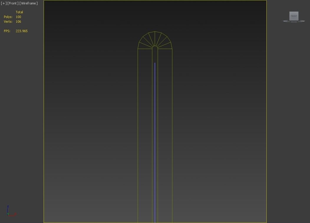 Tabletop Menu Display Low-poly 3D model_5