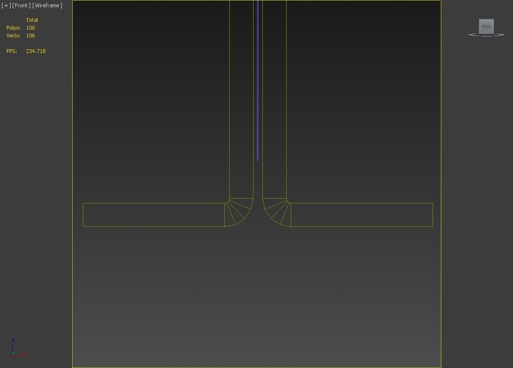 Tabletop Menu Display Low-poly 3D model_3