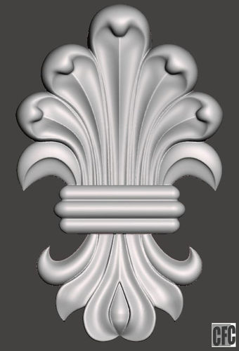 WoodCarving detail - 3d model for CNC - WCCFC0A 3D print model