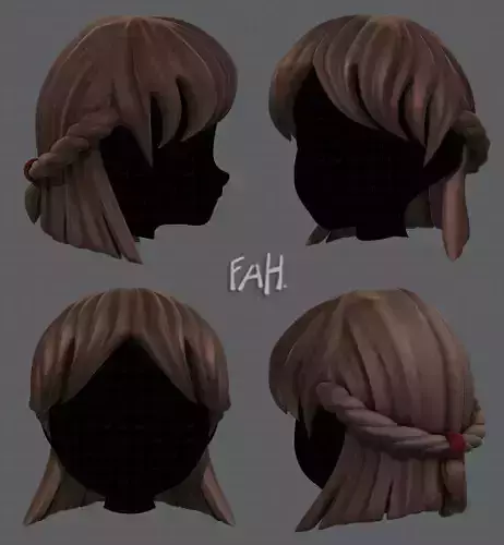 3D Hair style for girl V10
