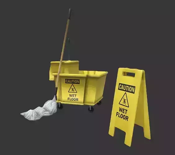 Mop Bucket Game Ready