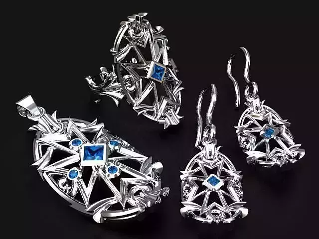 Maltese Cross Jewelry set
