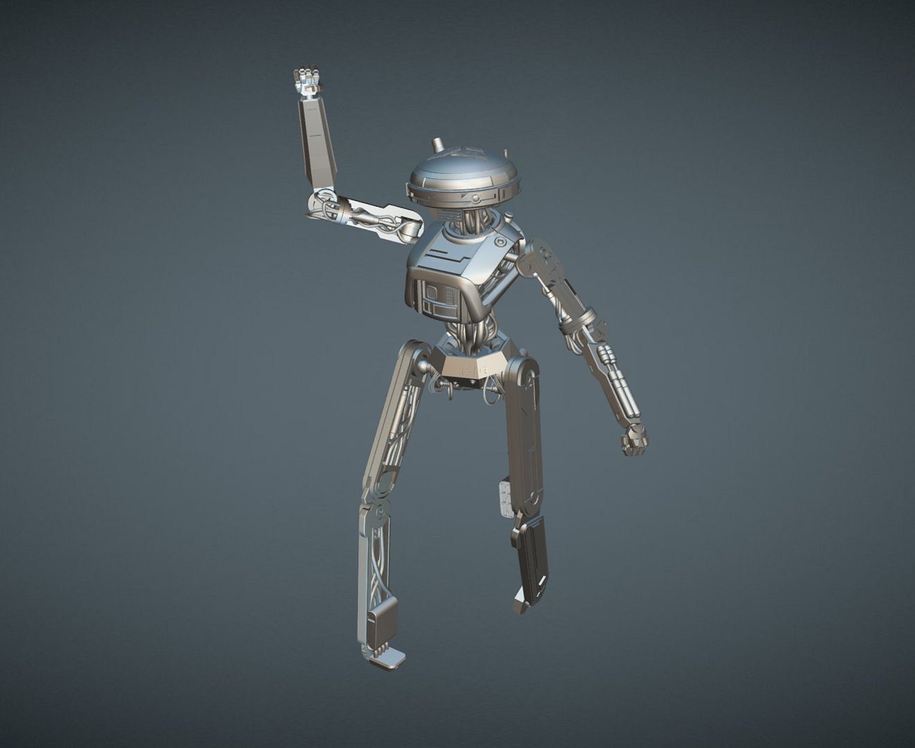 L3-37 INSPIRITED DROID ROBOT FIGURE 3D print model_9