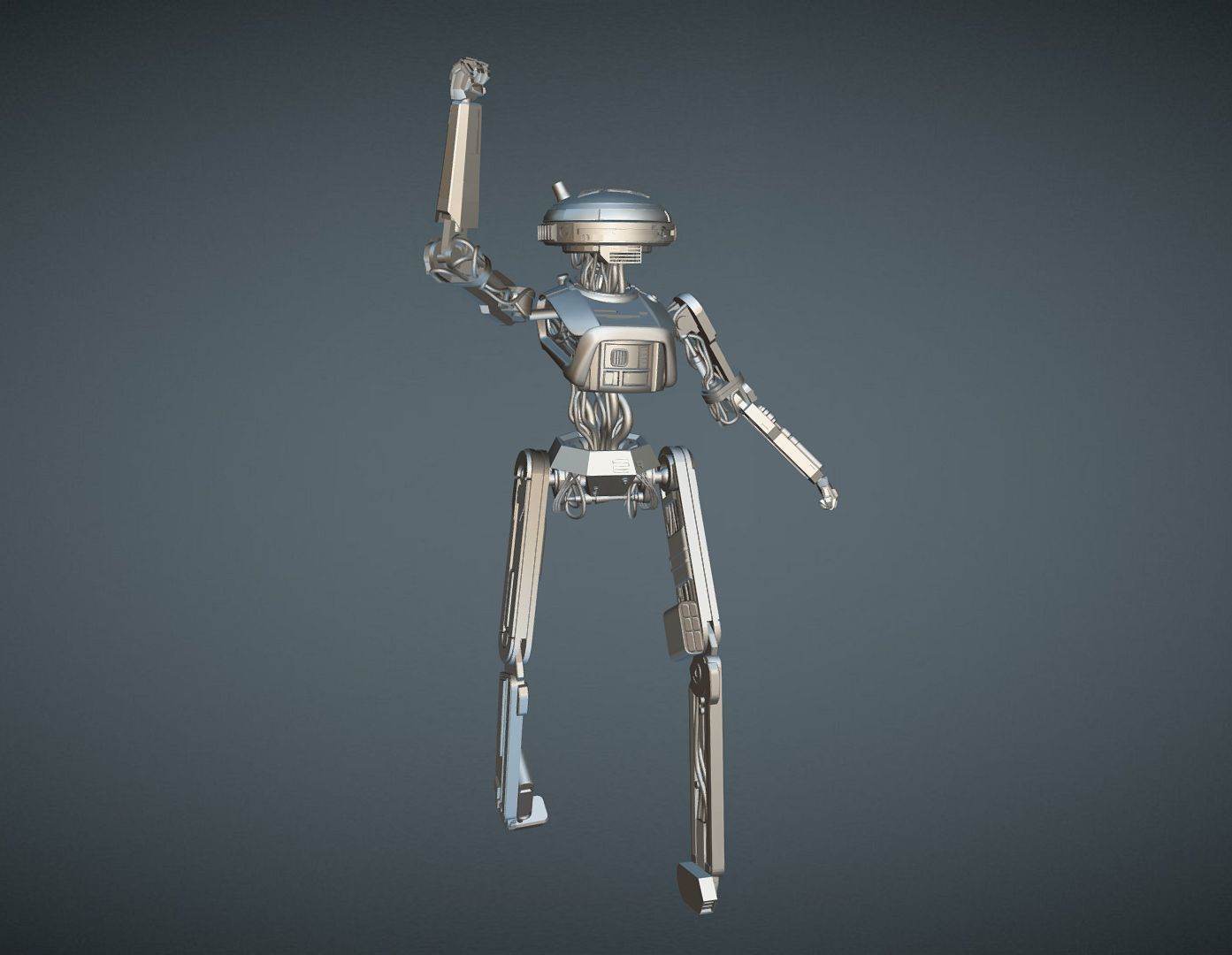 L3-37 INSPIRITED DROID ROBOT FIGURE 3D print model_8