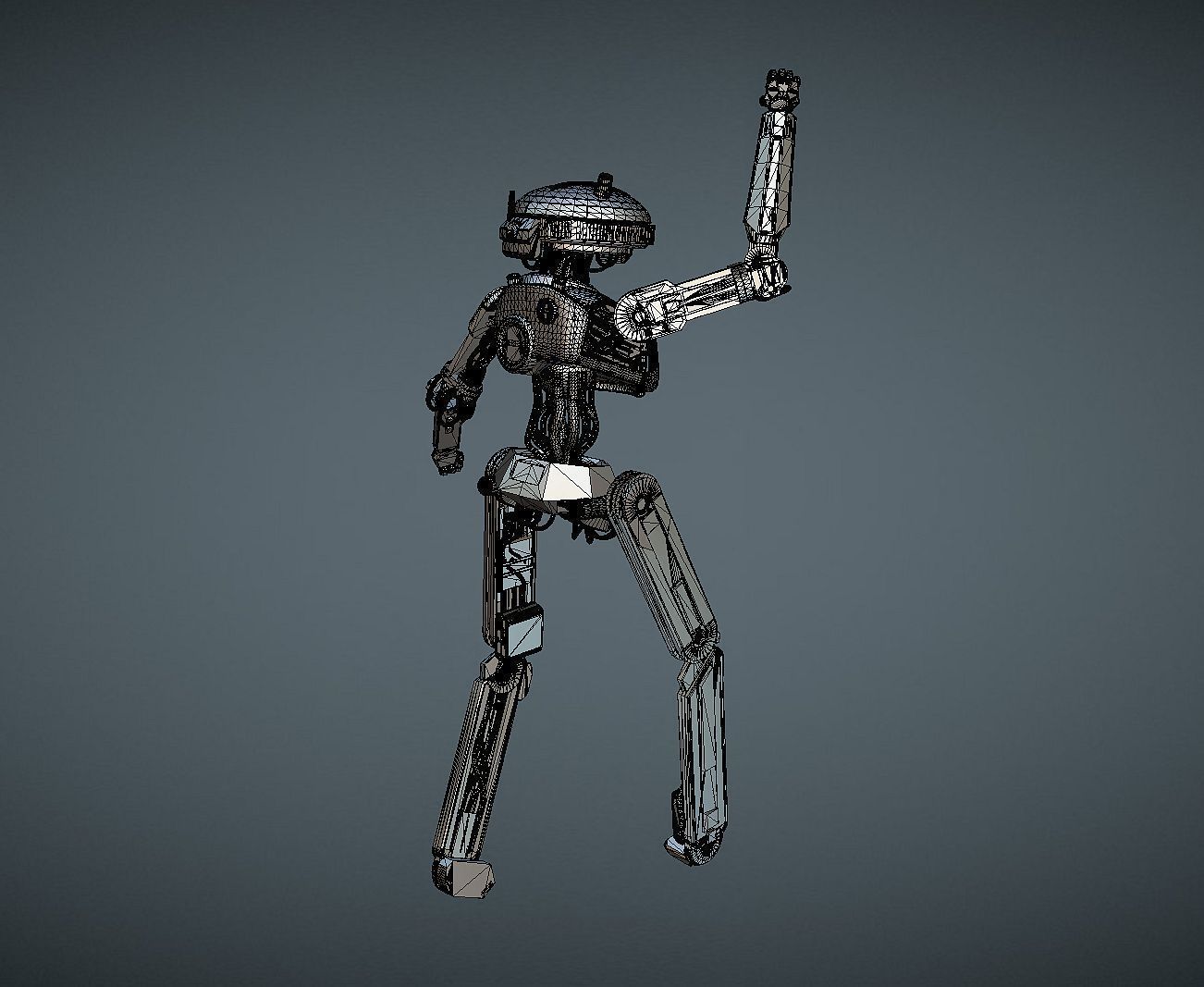 L3-37 INSPIRITED DROID ROBOT FIGURE 3D print model_7