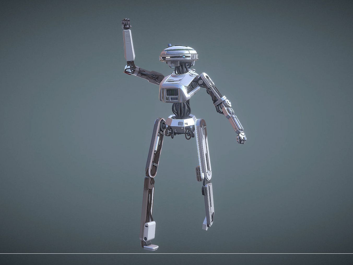 L3-37 INSPIRITED DROID ROBOT FIGURE 3D print model_2