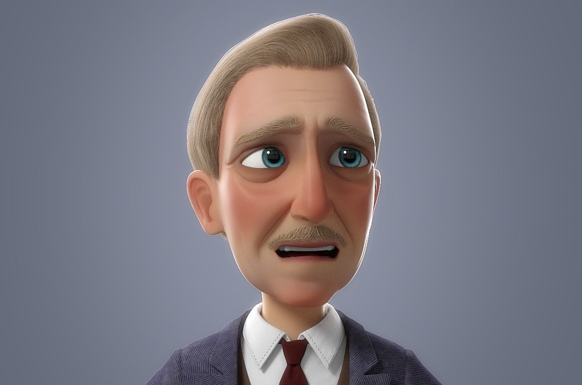 Cartoon Family Rigged V3 3D model_9