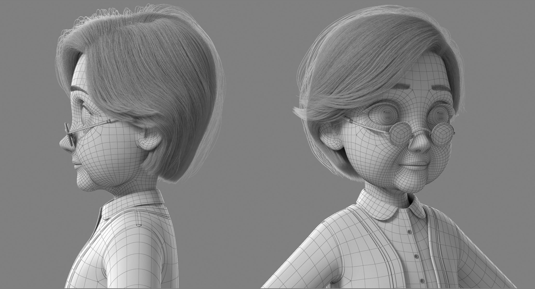 Cartoon Family Rigged V3 3D model_82