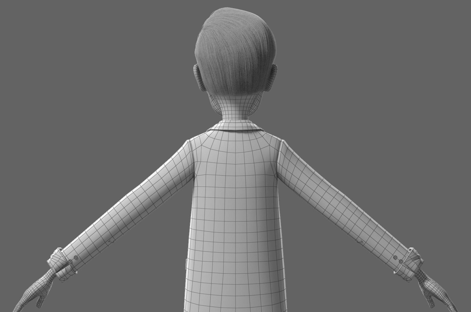 Cartoon Family Rigged V3 3D model_44