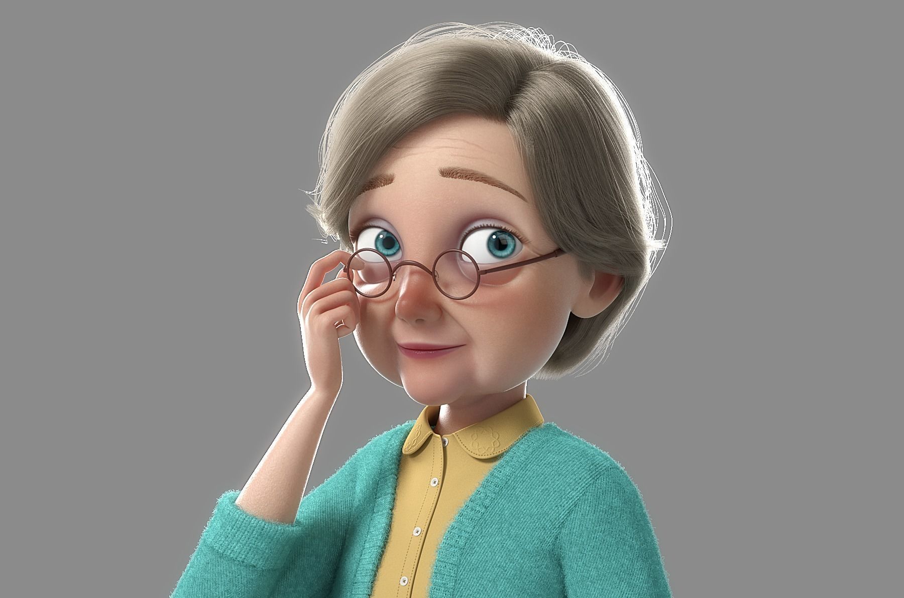 Cartoon Family Rigged V3 3D model_54