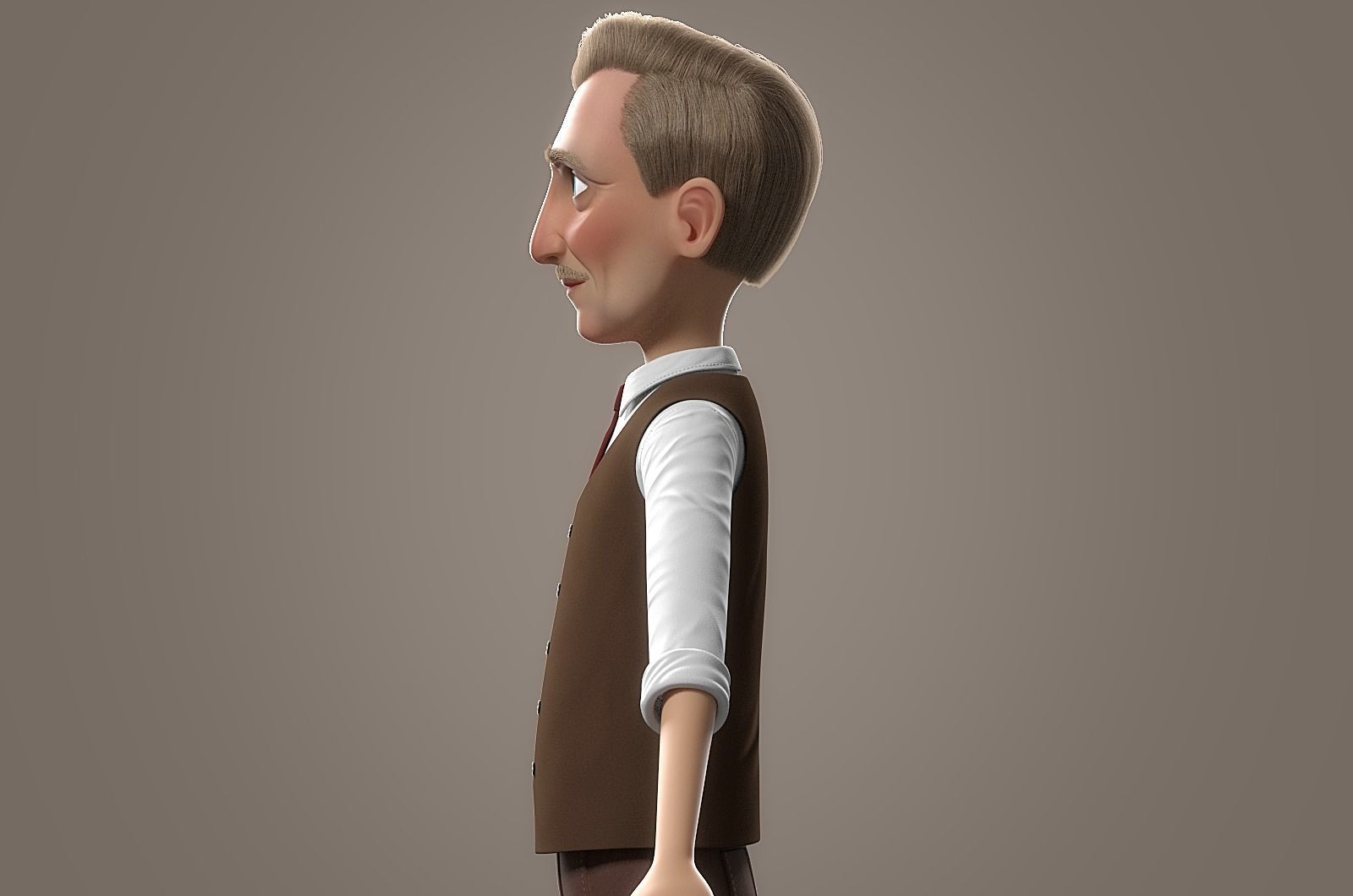 Cartoon Family Rigged V3 3D model_22