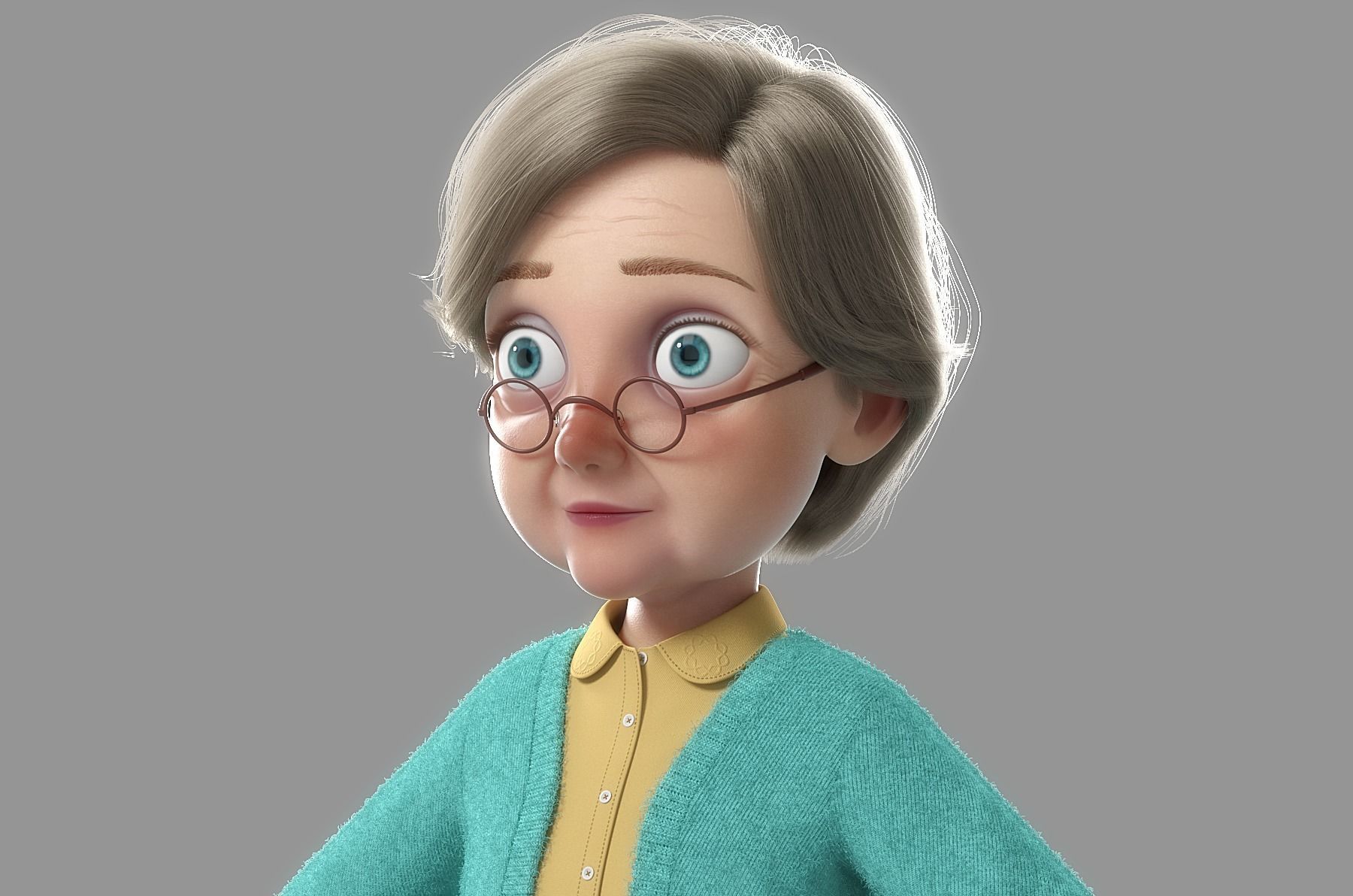 Cartoon Family Rigged V3 3D model_57