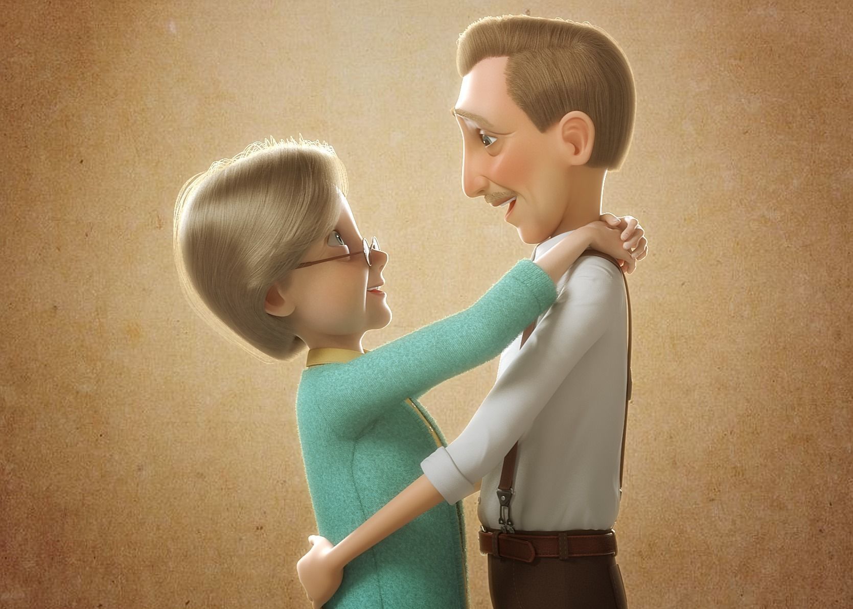 Cartoon Family Rigged V3 3D model_3