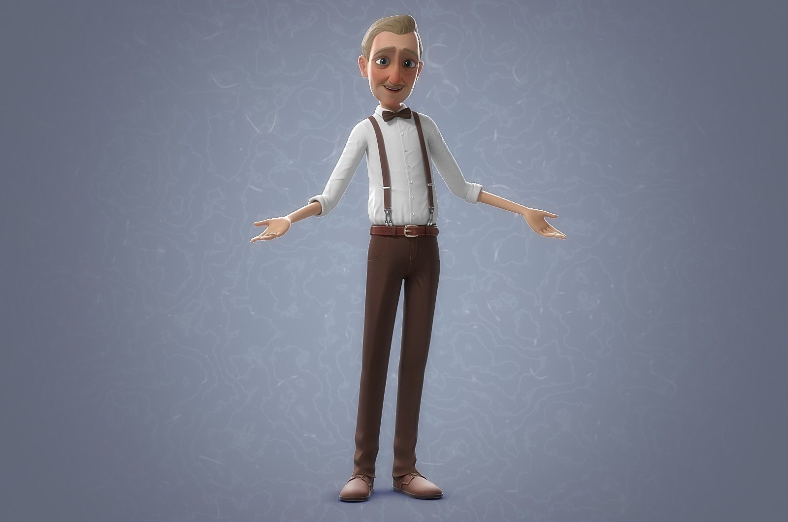 Cartoon Family Rigged V3 3D model_5