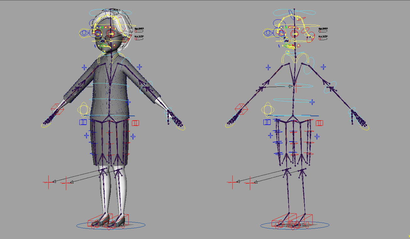 Cartoon Family Rigged V3 3D model_92