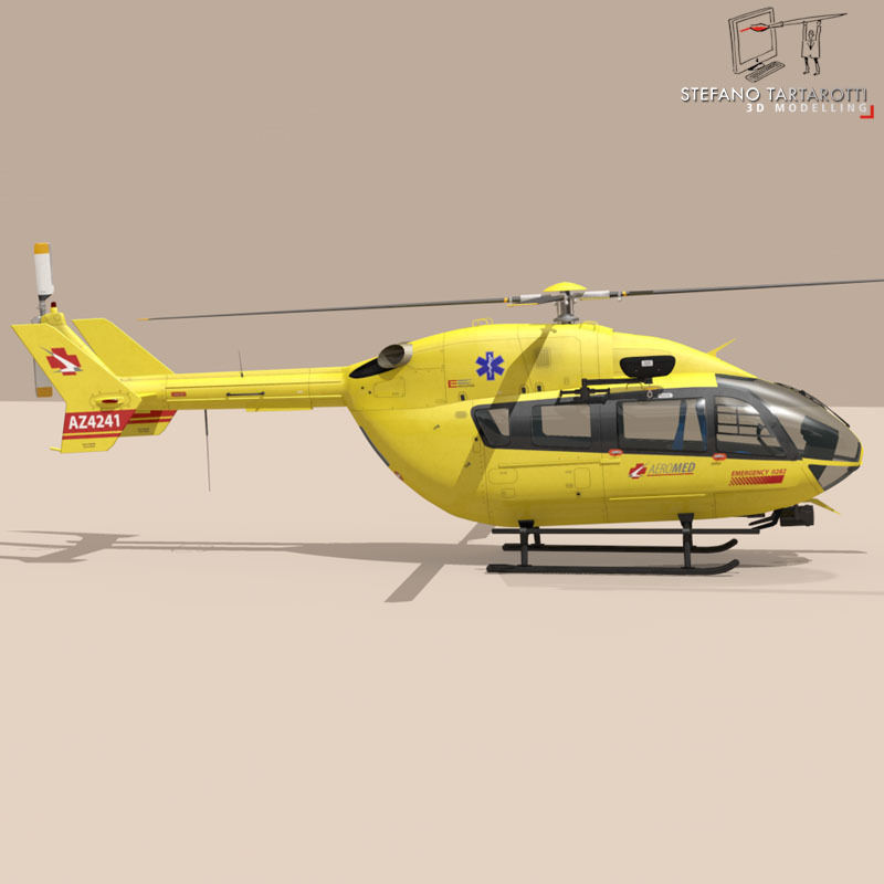 EC145 air ambulance 3D model_6