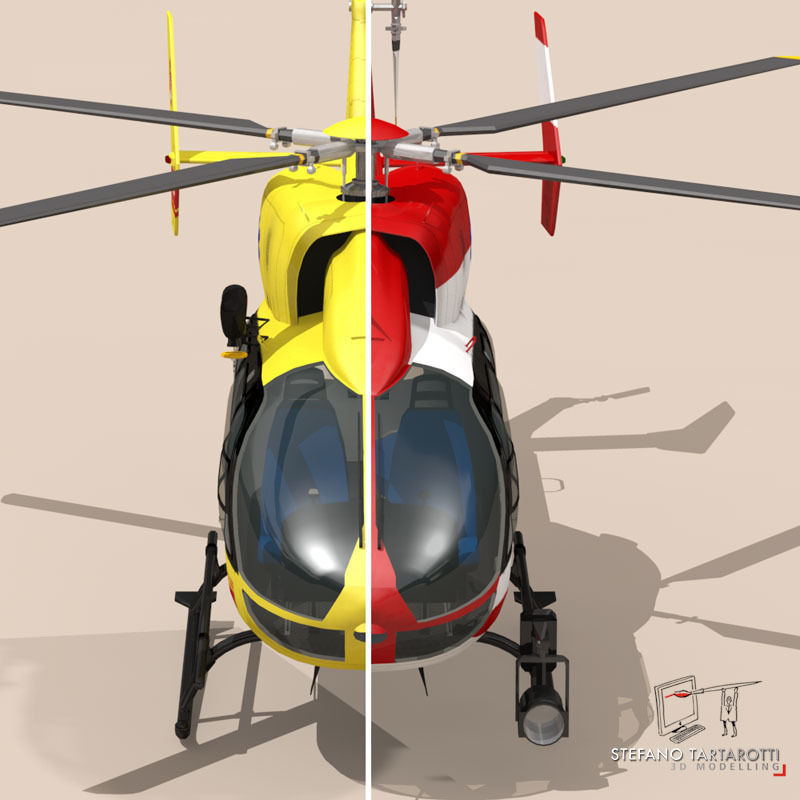 EC145 air ambulance 3D model_3