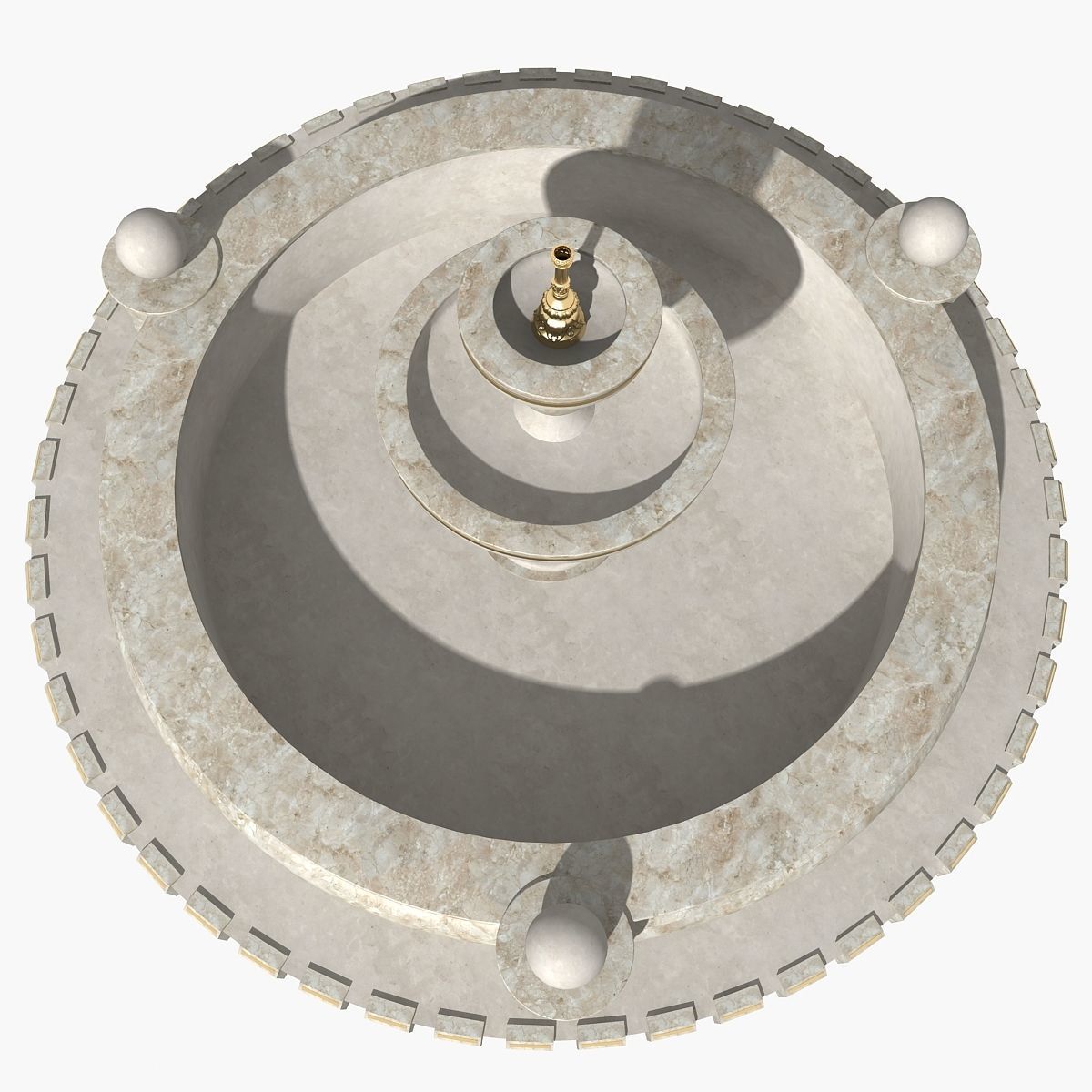 Fountain 01 3D model_5