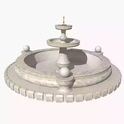 Fountain 01 3D model Fountain 01 3D model