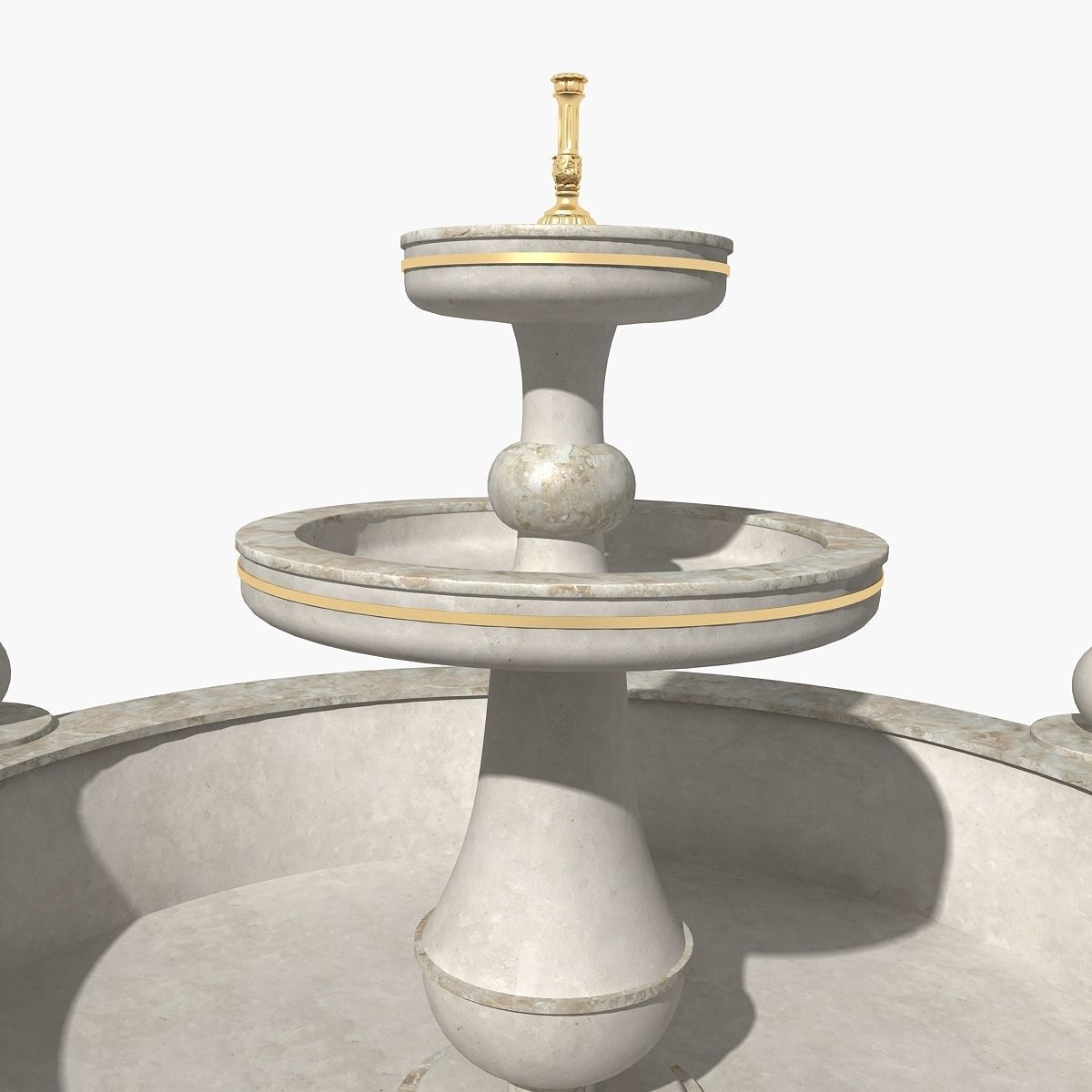 Fountain 01 3D model_4