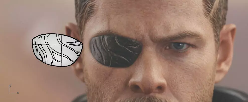 Thor eyepatch from Thor Ragnarok and Infinity War 3D print model