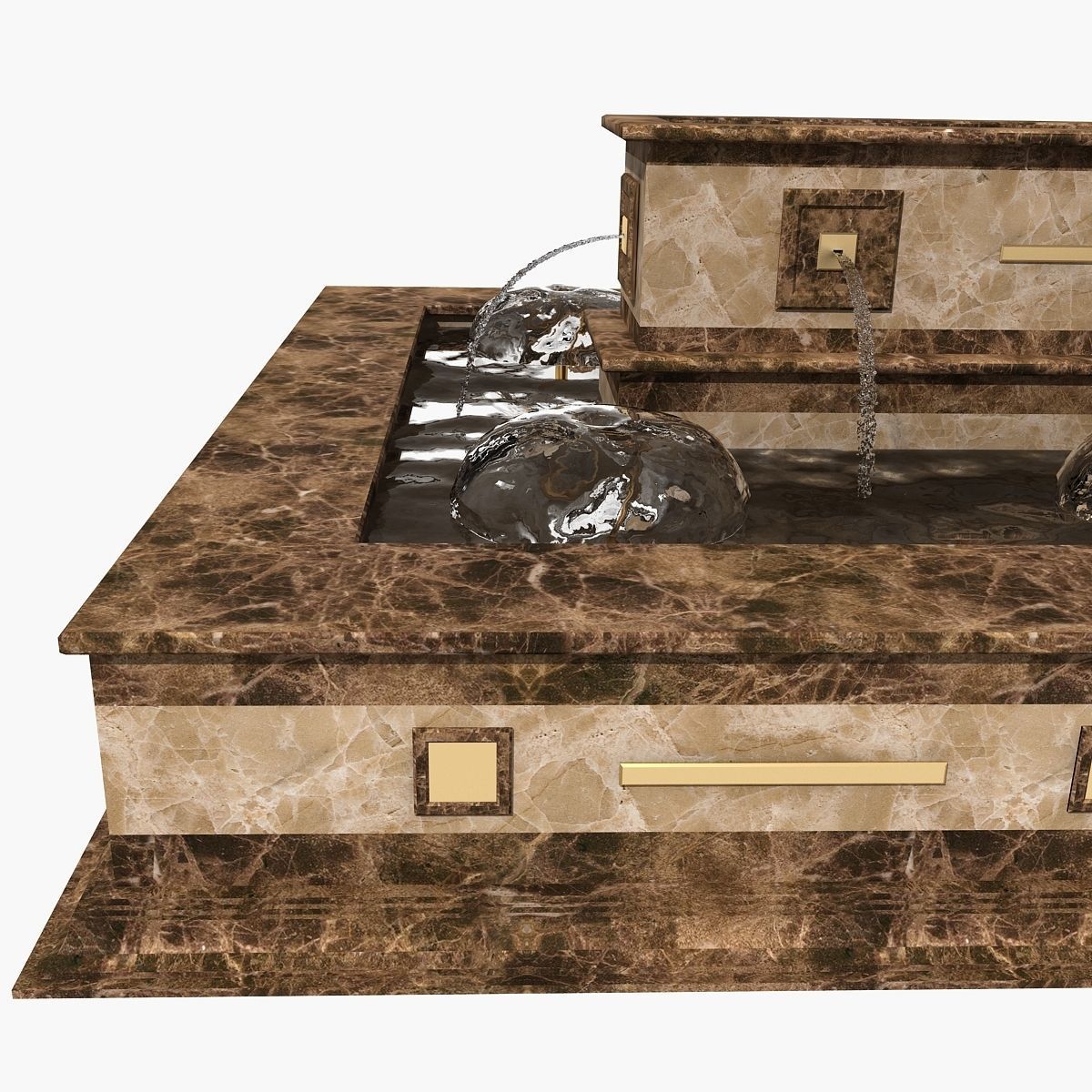 Fountain 02 3D model_2