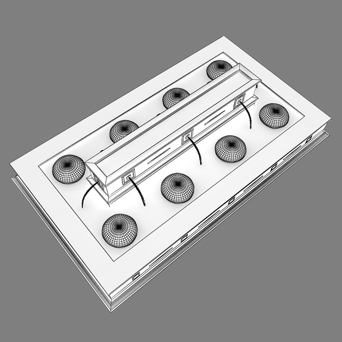 Fountain 02 3D model_9