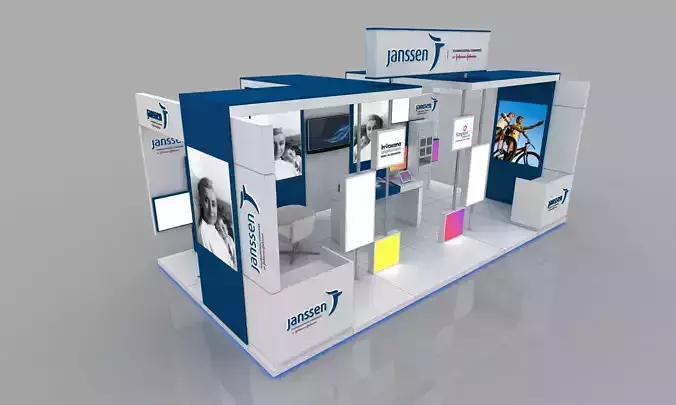 Multiple size exhibition stall