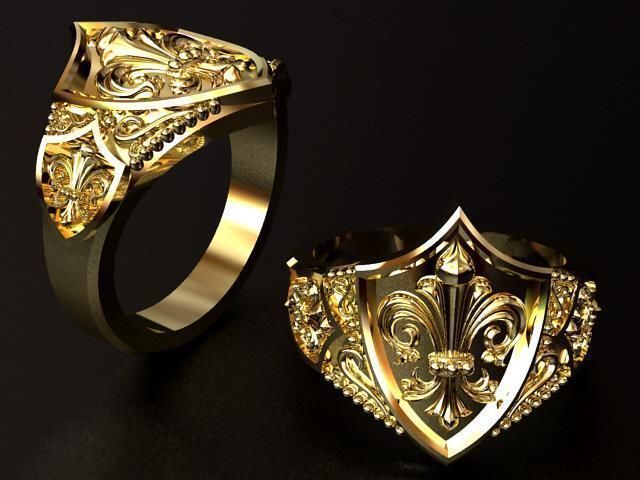 Lily 3 Ring 11259  3D print model_4