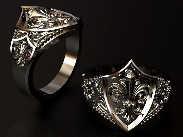 Lily 3 Ring 11259  3D print model_5