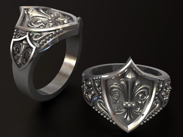 Lily 3 Ring 11259  3D print model_1