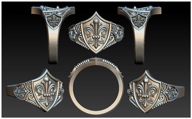 Lily 3 Ring 11259  3D print model