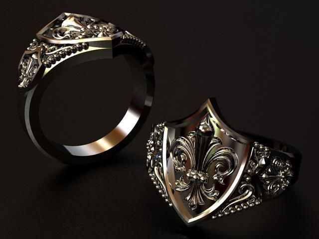 Lily 3 Ring 11259  3D print model_3