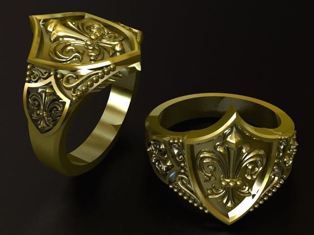 Lily 3 Ring 11259  3D print model_2