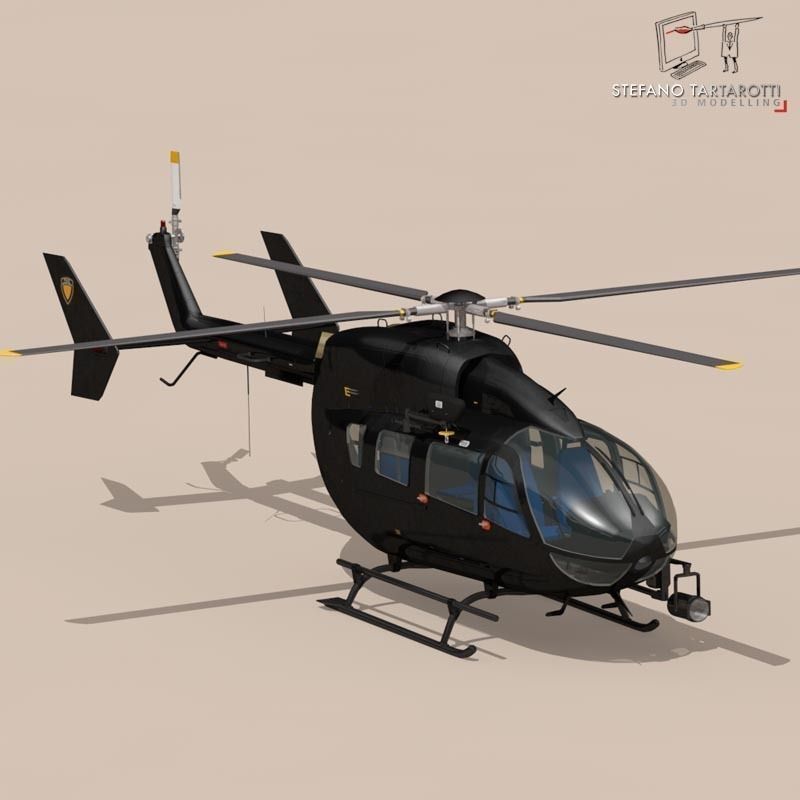 EC145 law enforcement 3D model_3