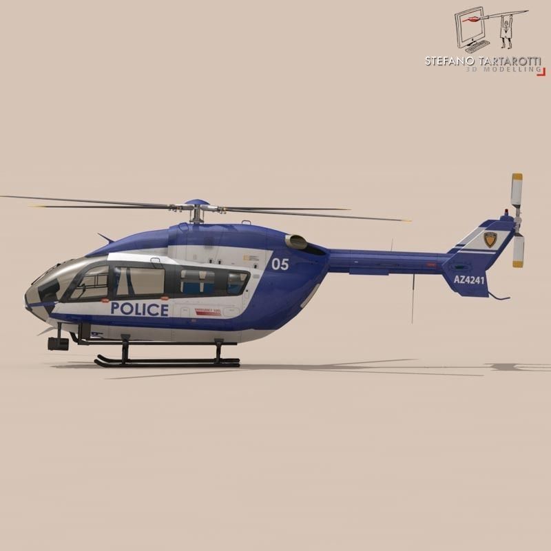 EC145 law enforcement 3D model_5