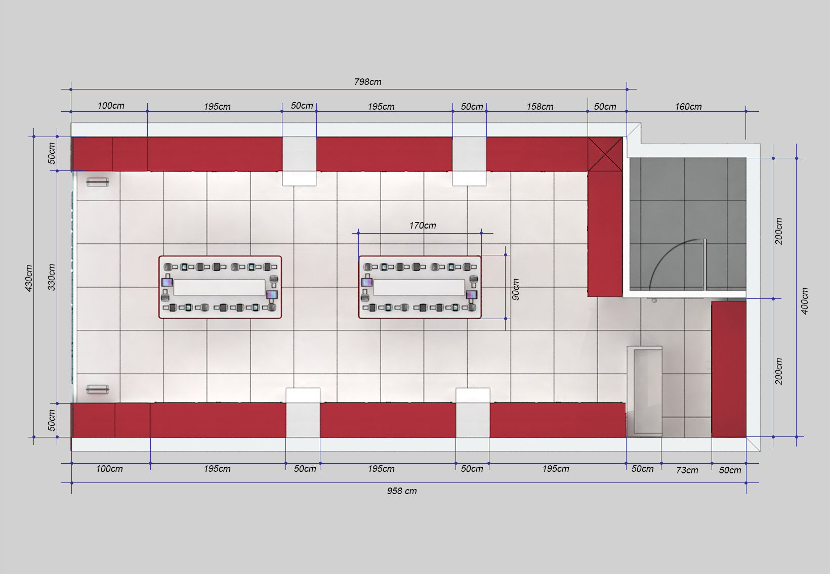 Mobile store design 3D model_4