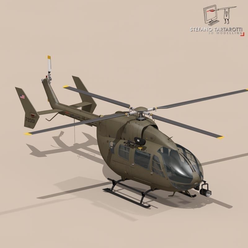  UH72 Lakota 3D model_3