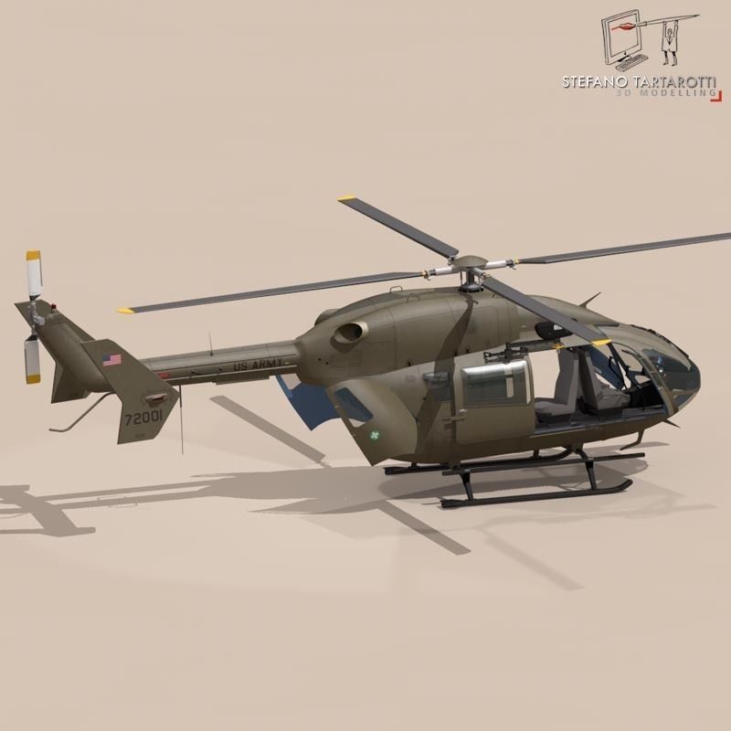  UH72 Lakota 3D model_5